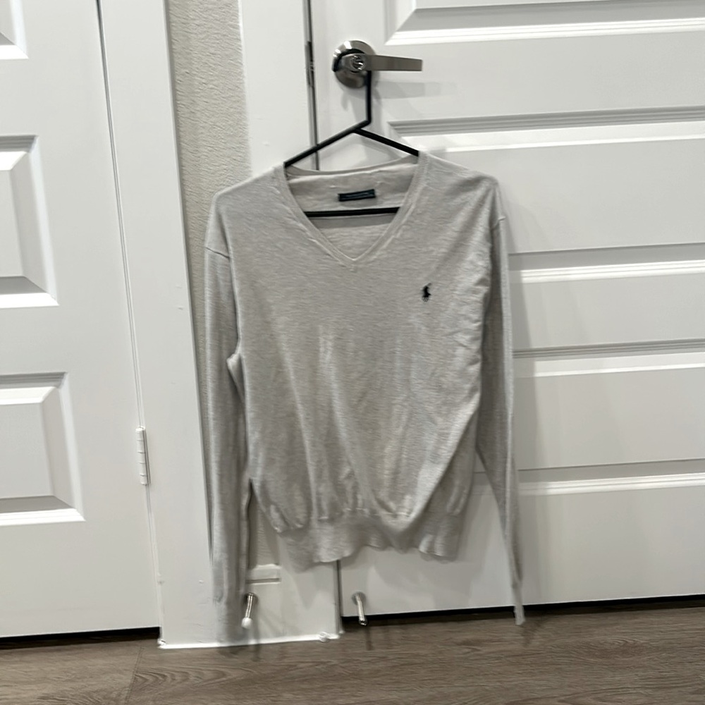 Ralph Lauren Polo Beige V Neck Sweater M